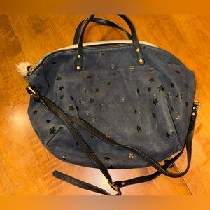 Kempton & Co.  Black Star-Embellished Women's Shoulder Bag